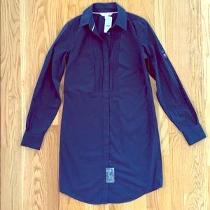 Brooks Brothers Navy Collared Shirt Dress